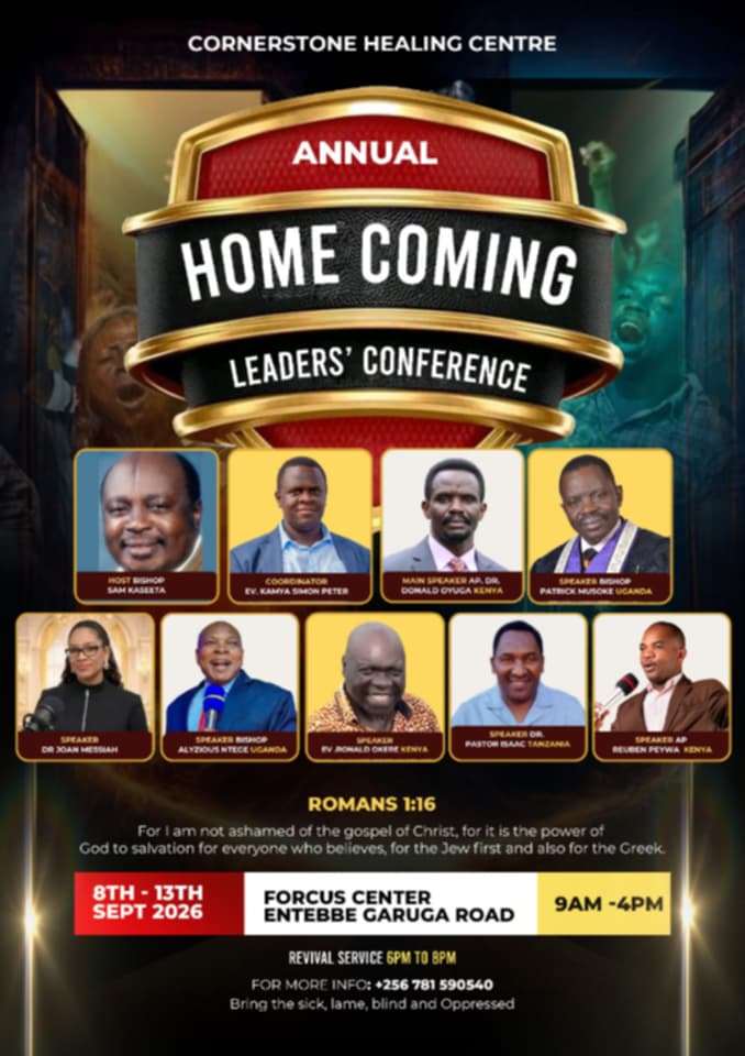 Cornerstone Healing Centre Annual Home Coming Leaders’ Conference flyer